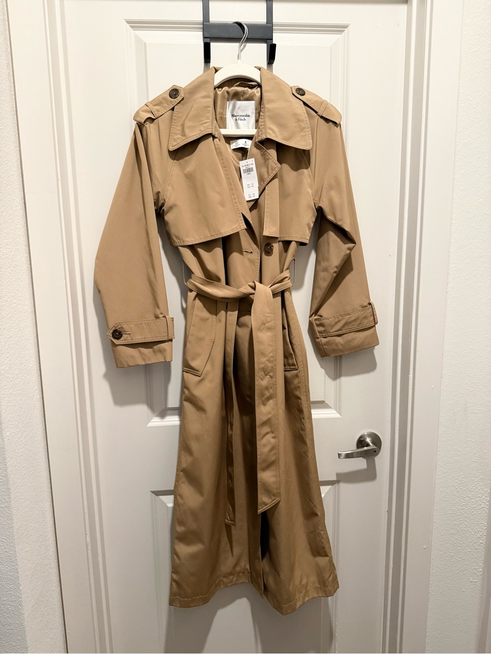 Abercrombie & Fitch Carrie Long Trench Coat - Picture 9 of 10